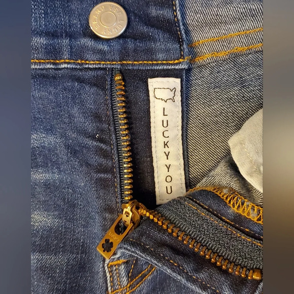 Lucky Brand Brooke Skinny Ankle White Oak Denim Selvedge Jeans Size 0/25 - Picture 3 of 16